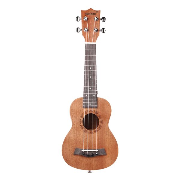 23 Inch Concert Ukulele Mahogany Ukelele Uke Hawaii Guitar with Bag Tuner Pick Capo Melodic