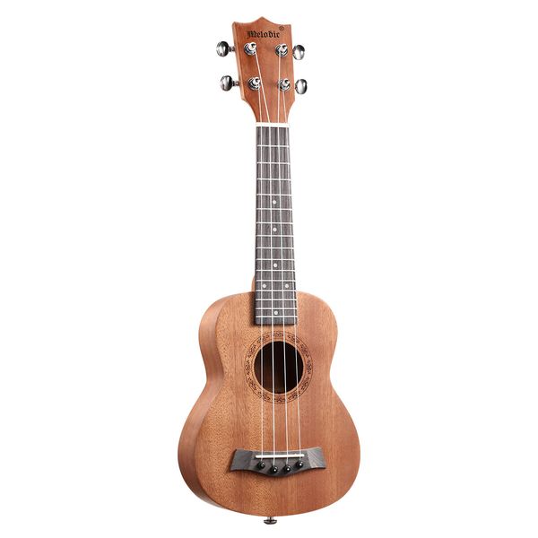 23 Inch Concert Ukulele Mahogany Ukelele Uke Hawaii Guitar with Bag Tuner Pick Capo Melodic