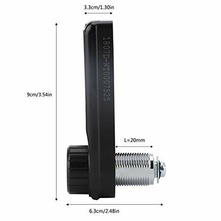 Electronic Deadbolt Lock Password Key Access Security Cabinet Fit Max thickness 20cm