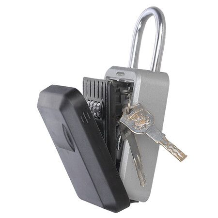 Key Lock Box with 4-Digit Combination outdoor Lock Box for House Key