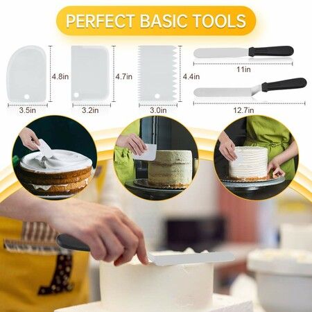 Cake Decorating kit- 85 PCs Cake Decorating Tools with a Non Slip Base Cake Turntable