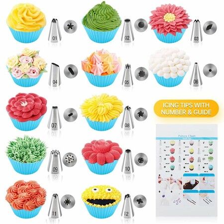 Cake Decorating kit- 85 PCs Cake Decorating Tools with a Non Slip Base Cake Turntable