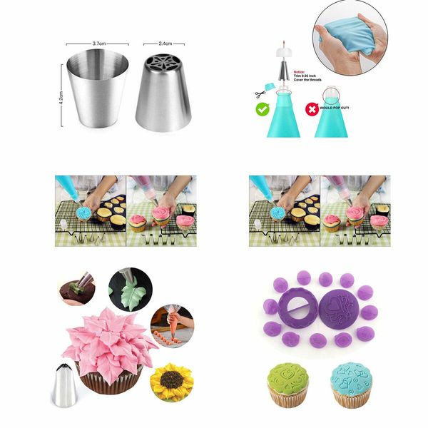 Cake Decorating Tools Kit, Baking Supplies for Beginners, Baking Pastry Tools,  137 PCS