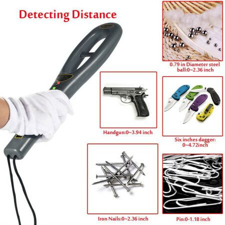 Hand Held Metal Detector,V-Resourcing Portable High Sensitivity Metal Detector for Security Inspection