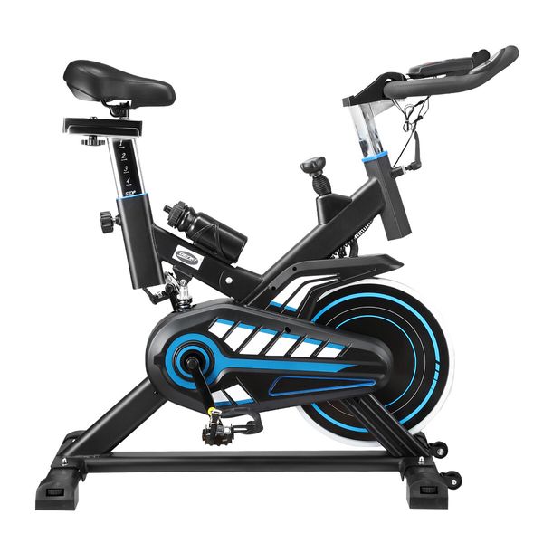 Genki Magnetic Exercise Bike Stationary Spin Bike Home Gym Bicycle Equipment Indoor Cycling with LCD