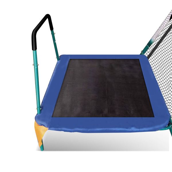 Kid Swing Slide Set Outdoor Playground Playset Equipment Backyard Child 6 Station with Trampoline