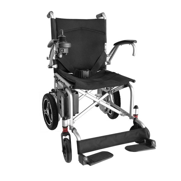 Folding Lightweight Electric Power Wheelchair Self-propelled Motorized Chair 