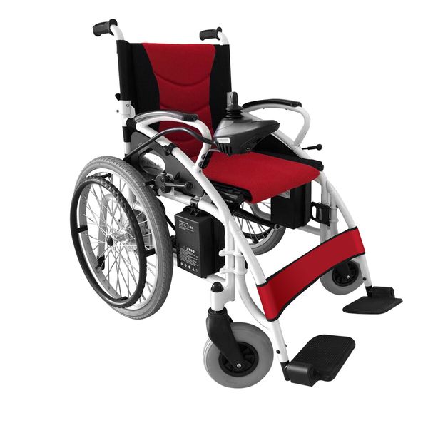 Electric Powered Wheelchair Self-propelled Manual Wheelchair Foldable Lightweight 