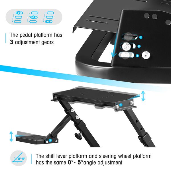 Adjustable Gaming Racing Simulator Steering Wheel Stand for Logitech G25 G920 PS2 PS3 Xbox