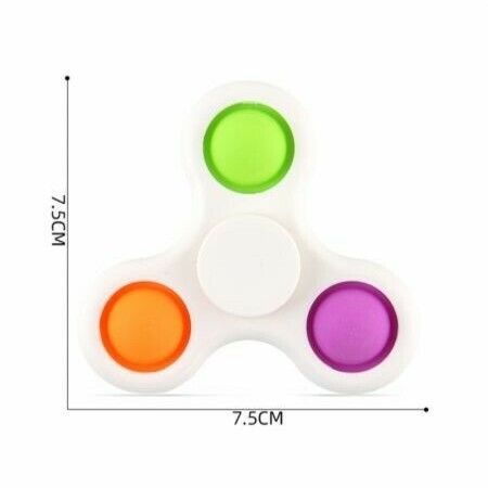 2 Pack Fidget Spinners Fidget Pack with Pop it Hand Spinners Toys (Multicolored)