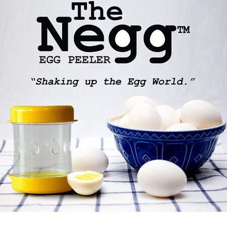 The Negg Boiled Egg Peeler White