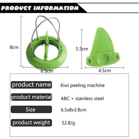 Mini Fruit Kiwi Cutter Peeler Slicer Kitchen Gadgets Tools Kiwi peeling tools For Pitaya Green