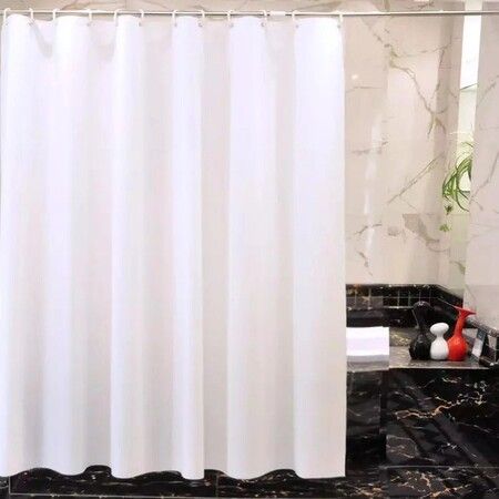 PEVA Bathroom Shower Curtain Liner,8G Heavy Duty Waterproof Shower Curtain Liner, Frosted (180x180cm)