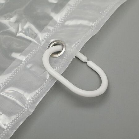 PEVA Bathroom Shower Curtain Liner,8G Heavy Duty Waterproof Shower Curtain Liner, Frosted (180x180cm)
