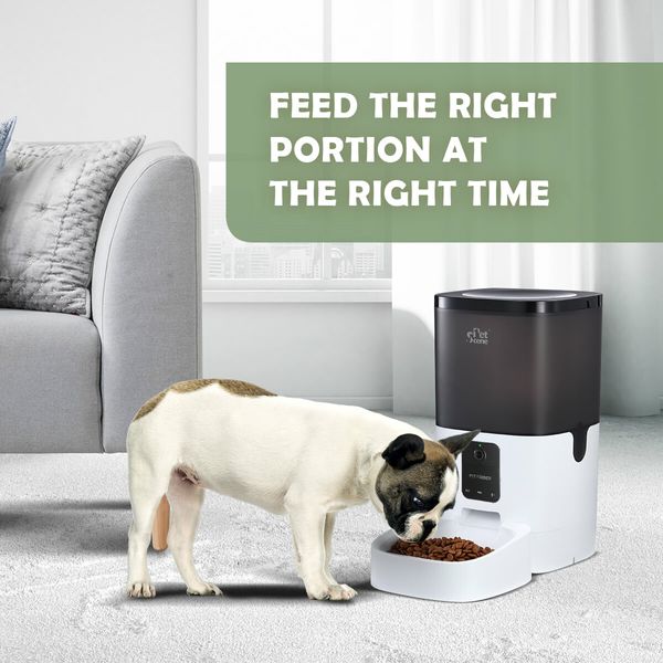 6L Automatic Pet Feeder Auto Dog Cat Feeder with 1080HD Camera App Control and Night Vision