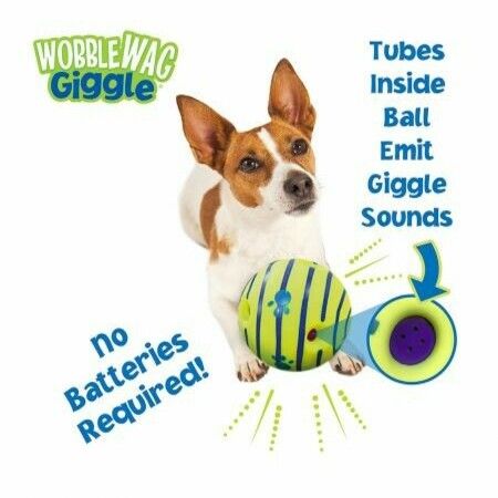 Giggle Ball, Interactive Dog Toy, Fun Giggle Sounds When Rolled or Shaken, Pets Know Best, As Seen On TV