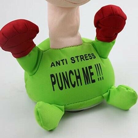 Punch Me Anti-Stress Relieve Stress Anxiety Screaming Doll Plush Toy Comfortable Touching 23CM