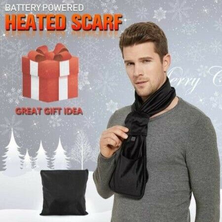 Heated Scarf USB Heat Shawl Electric Warm Neck Wrap  Pockets