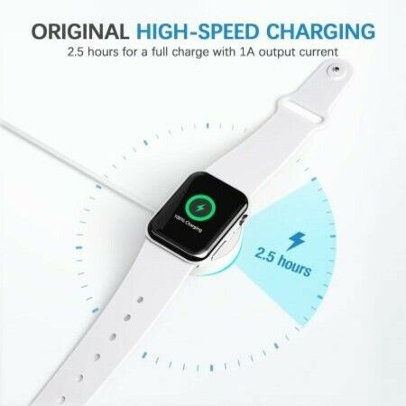 Watch Charger Magnetic Charging Cable for iWatch Portable Wireless Charging Cord Compatible with Apple Watch Series Se,6,5,4,3,2,1 (1M)