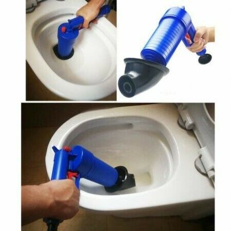 Air Drain Blaster, Sink Plunger, Air Power Toilet Plunger, Manual Pump Cleaner,Pipe Blaster, High Pressure Plunger for Bath/Toilet/Sink/Floor Drain/Kitchen Clogged Pipe