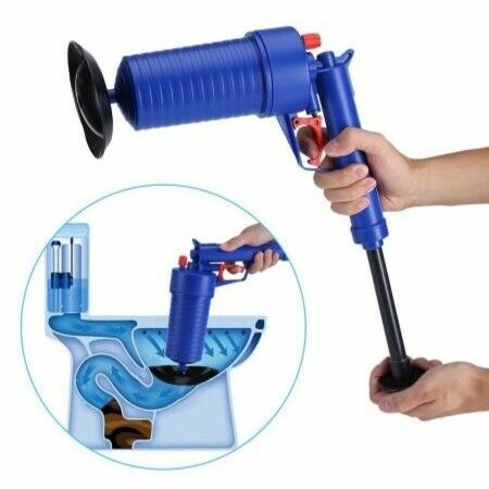 Air Drain Blaster, Sink Plunger, Air Power Toilet Plunger, Manual Pump Cleaner,Pipe Blaster, High Pressure Plunger for Bath/Toilet/Sink/Floor Drain/Kitchen Clogged Pipe