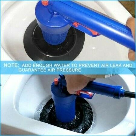 Air Drain Blaster, Sink Plunger, Air Power Toilet Plunger, Manual Pump Cleaner,Pipe Blaster, High Pressure Plunger for Bath/Toilet/Sink/Floor Drain/Kitchen Clogged Pipe