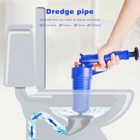 Air Drain Blaster, Sink Plunger, Air Power Toilet Plunger, Manual Pump Cleaner,Pipe Blaster, High Pressure Plunger for Bath/Toilet/Sink/Floor Drain/Kitchen Clogged Pipe