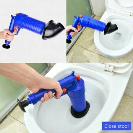 Air Drain Blaster, Sink Plunger, Air Power Toilet Plunger, Manual Pump Cleaner,Pipe Blaster, High Pressure Plunger for Bath/Toilet/Sink/Floor Drain/Kitchen Clogged Pipe