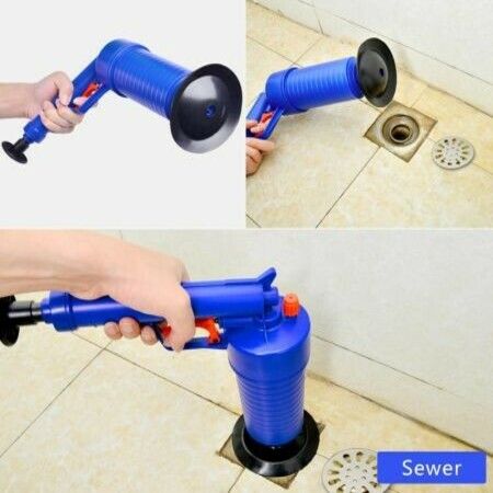 Air Drain Blaster, Sink Plunger, Air Power Toilet Plunger, Manual Pump Cleaner,Pipe Blaster, High Pressure Plunger for Bath/Toilet/Sink/Floor Drain/Kitchen Clogged Pipe