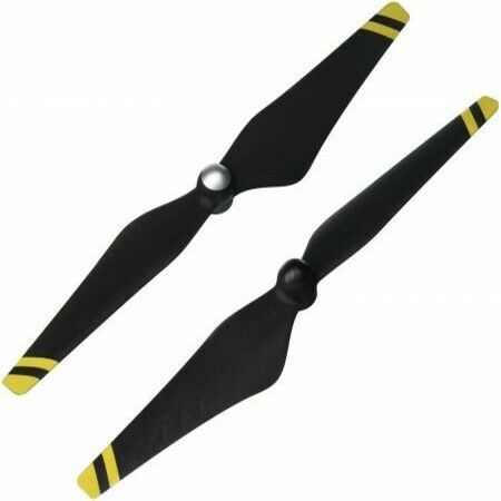 DJI Phantom 3 E305 9450 Carbon Fiber Reinforced Self-tightening Propellers Props (Composite Hub, Black with Yellow Stripes) For Phantom 3 Professional, Advanced, Phantom 2 series, Flame Wheel series platforms and the E310/E305/E300 tuned propulsion system