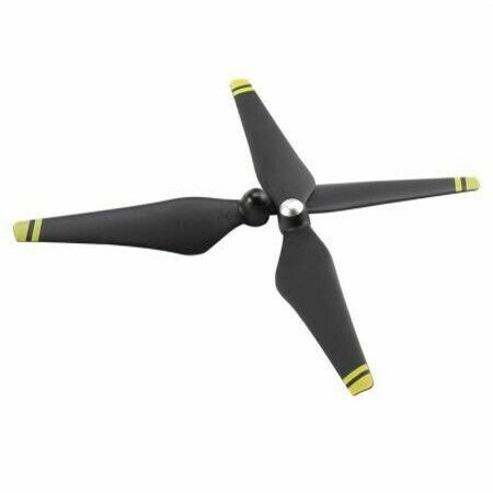 DJI Phantom 3 E305 9450 Carbon Fiber Reinforced Self-tightening Propellers Props (Composite Hub, Black with Yellow Stripes) For Phantom 3 Professional, Advanced, Phantom 2 series, Flame Wheel series platforms and the E310/E305/E300 tuned propulsion system