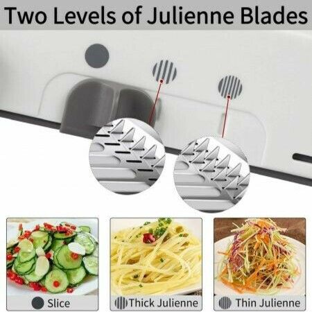 Stainless Steel Vegetable Julienner Mandoline Slicer  Adjustable Safe Grater Blades Vegetable Cutter Mandoline Slicer
