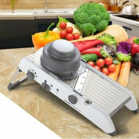 Stainless Steel Vegetable Julienner Mandoline Slicer  Adjustable Safe Grater Blades Vegetable Cutter Mandoline Slicer