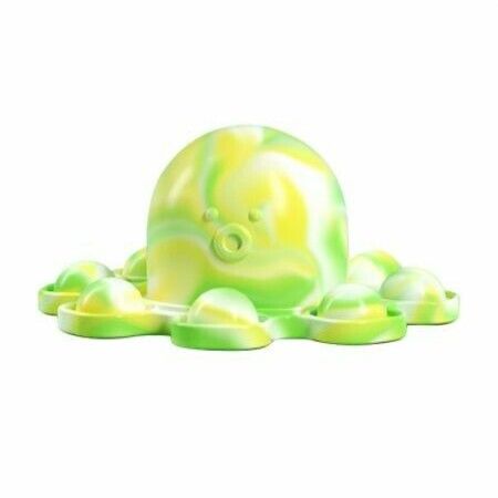 Reversible Octopus Push Pop Bubble Fidget Toy, Flip Cute and Small Octopus Squeeze Sensory Tools to Relieve Emotional Stress for Kids Adults, 4pcs