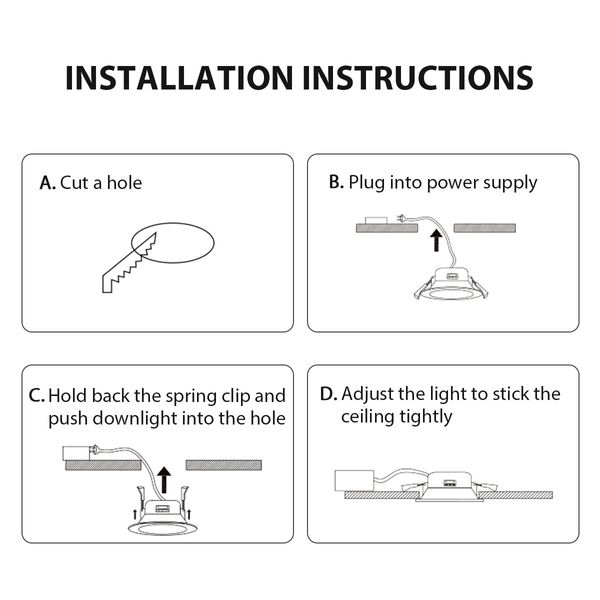 6x LED Downlight Kit 9W 90MM Ceiling Bathroom CCT Changeable Colour Dimmable Downlights