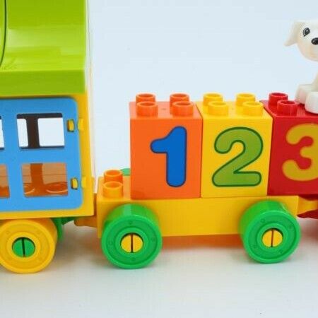 50PCS Learning and Counting Train Set Building Kit COMPATIBLE WITH LEGO My First Number Train 10847