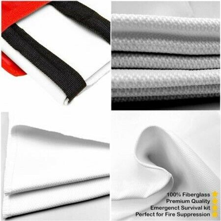 EXTRA LARGE Fire Blanket Fire Suppression Blanket 1.5m x 1.5m Fire Safety Blanket