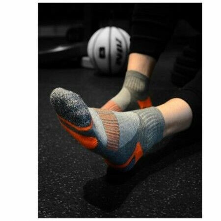 5Packs Men's Athletic Ankle Socks with Heel Tab  COLOURS MIX Size 9-11