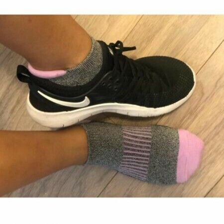 5Packs Women's Athletic Ankle Socks with Heel Tab  COLOURS MIX Size 6-8