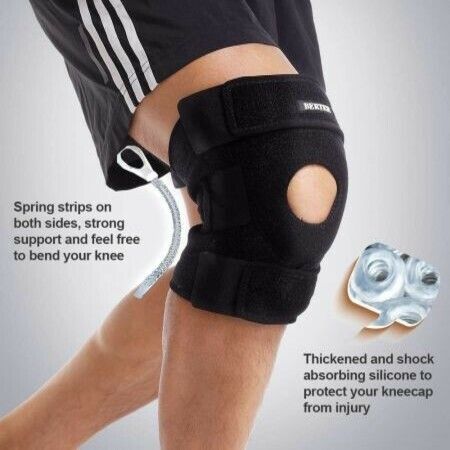 Knee Brace Open Patella Stabilizer Neoprene Knee Support for Men Women Running Basketball Meniscus Tear Arthritis Joint Pain Relief ACL