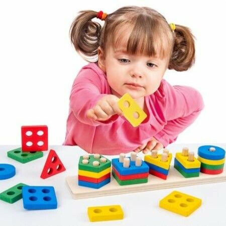 Wooden Educational Toys for 3 4 5 Year Old Boys Girls Toddler