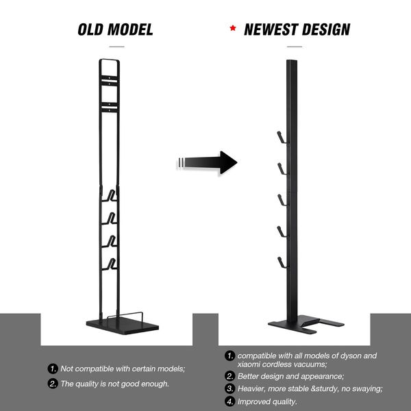 Freestanding Vacuum Stand Holder Stable Metal Stand Cleaner Rack Dyson V7 V8 V10 V11 V12 Xiaomi 1C V9 V10