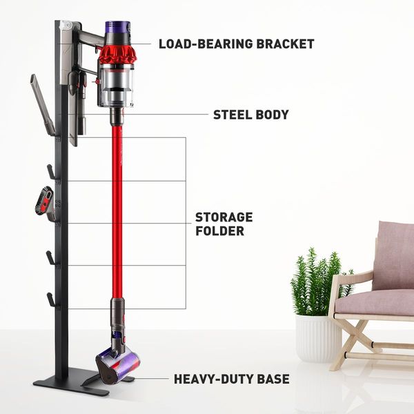 Freestanding Vacuum Stand Holder Stable Metal Stand Cleaner Rack Dyson V7 V8 V10 V11 V12 Xiaomi 1C V9 V10