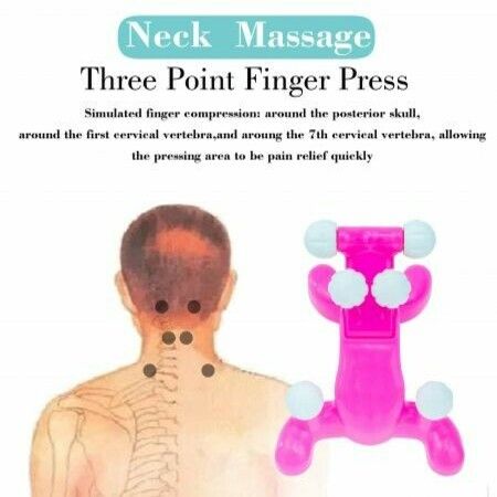 Tension Headache Relief Products, Cervical Traction for Neck Pain Relief, Massage Traction Pillow with 6 Trigger Point Therapy