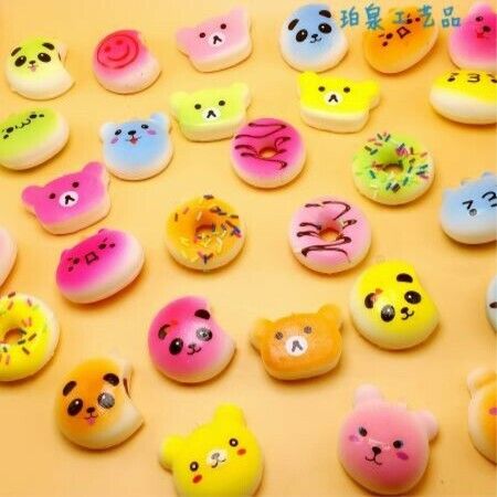 Slow Rising 10 pcs Soft Squishy Stress Relief Squeeze Toy for Boys and Girls Item Randomly Send (Blind box)