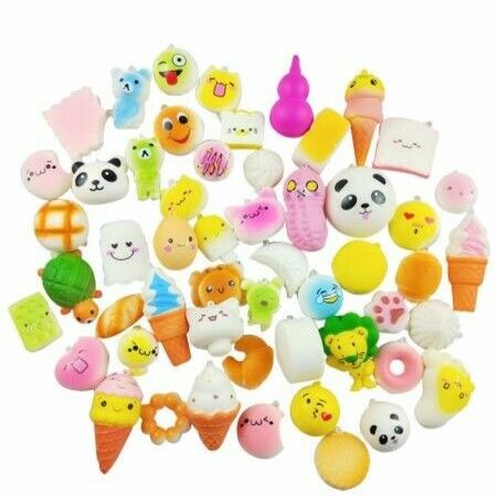 Slow Rising 10 pcs Soft Squishy Stress Relief Squeeze Toy for Boys and Girls Item Randomly Send (Blind box)