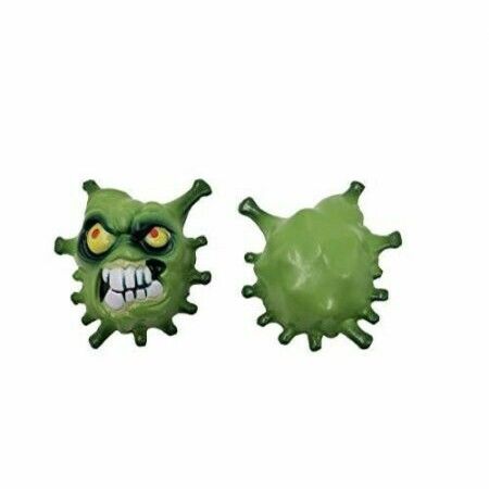 2PCS Squishy Toys Squeeze Viruses Bacteria Stress Relief Educational Toys for Boys Girls Kids (Virus Green)