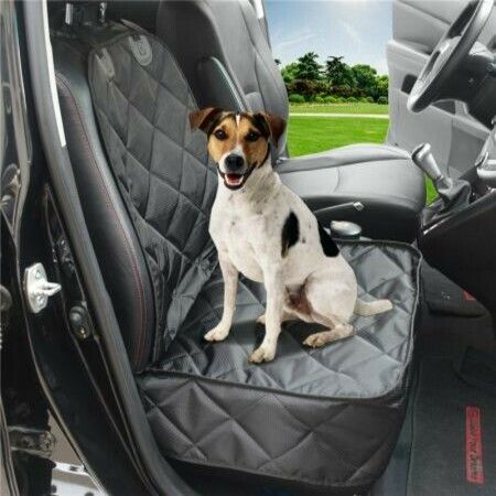 Football leather front seat cushion high frequency pressure TPU waterproof quilted cotton pet dual-use pet car seat mat