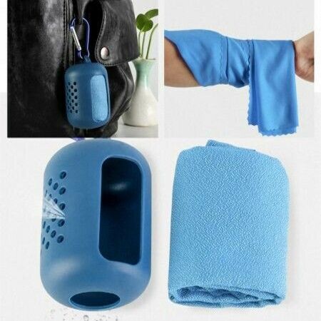 Portable Cooling Sports Towel Quick Drying Microfiber Instant Ice Towel Outdoor Travel Fitness Running Cycling Towel with Bag