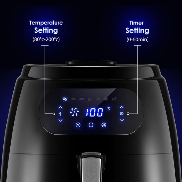 Maxkon 1800W 8.5L Air Fryer Touch Control Frying Food Kitchen Appliance Non-Oil Food Maker 